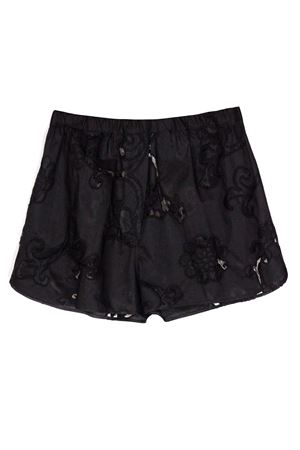 Shorts In Popeline Ricamato Nero SEMI COUTURE | S6SL11Y690
